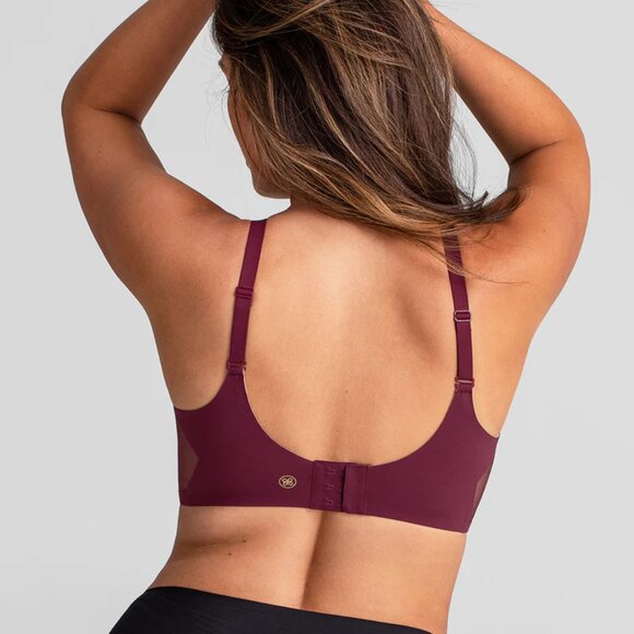 Honeylove CrossOver Wireless Bra in Burgundy SZ SMALL - BRAND NEW WITH TAGS - Picture 3 of 5
